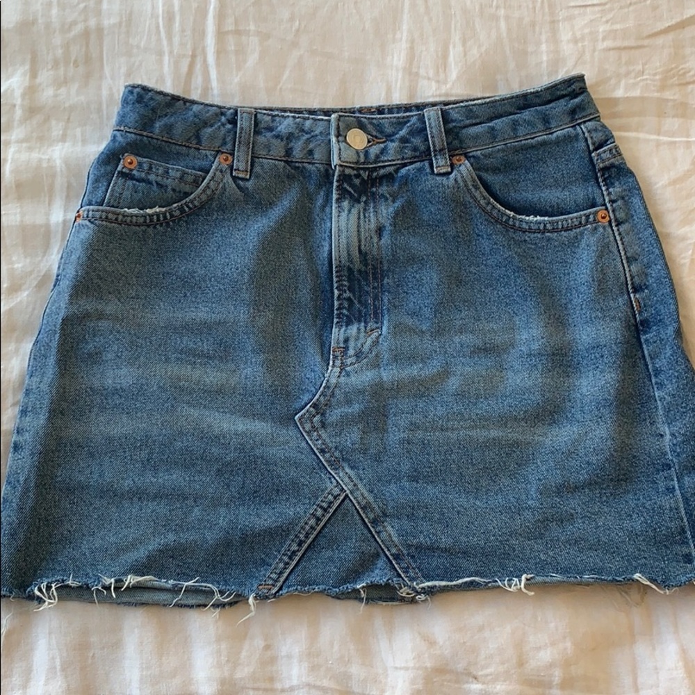 Top shop denim mini skirt